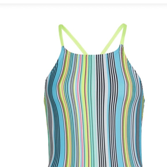 Speedo Women's Printed Tie Back One Piece Training Swimsuit. Sz. 6/32. #0075 - Picture 2 of 10